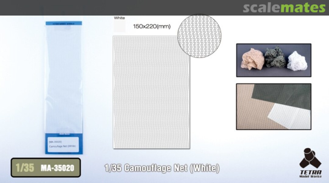 Boxart Camouflage Net (White) MA-35020 Tetra Model Works Boxart Camouflage Net (White) MA-35020 Tetra Model Works