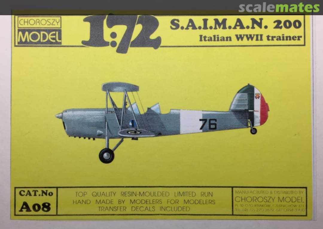 Boxart S.A.I.M.A.N. 200 A08 Choroszy Modelbud Boxart S.A.I.M.A.N. 200 A08 Choroszy Modelbud