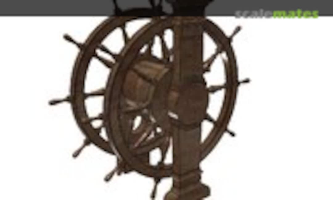 1:96 Wheel and Pedestal for Ships-of-the-Line (Model Monkey MM96-wheel.sol) MM96-wheel.sol
