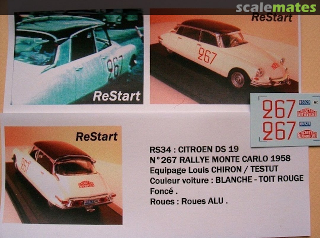 Boxart Citroën DS 19 (6929) RS34 ReStart Boxart Citroën DS 19 (6929) RS34 ReStart