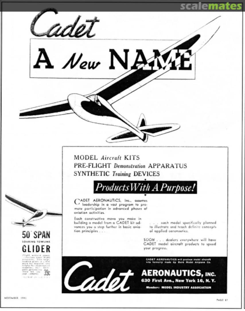 Boxart Glider Cadet Aeronautics Boxart Glider Cadet Aeronautics