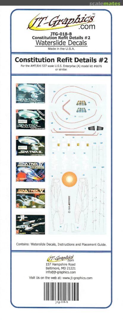 Boxart Constitution Refit Details #2 JTG-018-B JT-Graphics Boxart Constitution Refit Details #2 JTG-018-B JT-Graphics