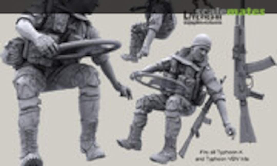 1:35 Russian Army armored vehicle or truck driver in modern infantry combat gear system set 19 (Live Resin LRM-35066) LRM-35066
