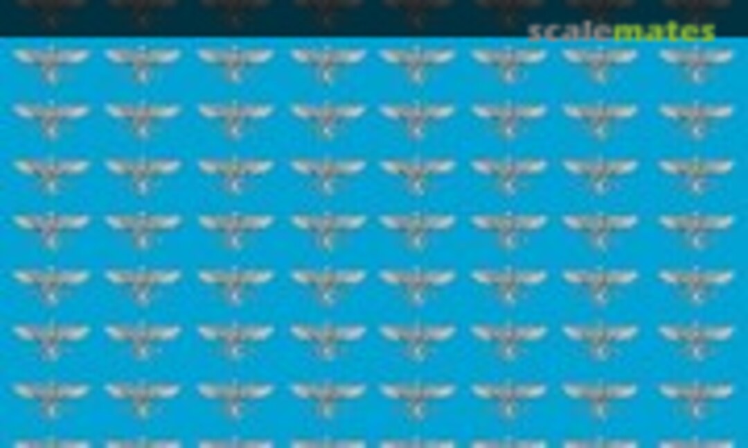 1:87 Reichsbahnwaggonadler 2. Epoche späte Ausführung silber Druck (Peddinghaus-Decals 87 1756) 87 1756