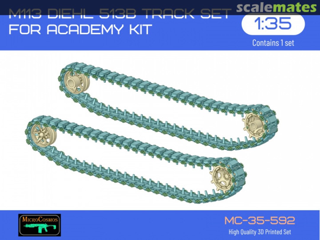 Boxart M113 Diehl 513B Track Set for Academy kit, 1/35 MC-35-592 3D MicroCosmos Boxart M113 Diehl 513B Track Set for Academy kit, 1/35 MC-35-592 3D MicroCosmos