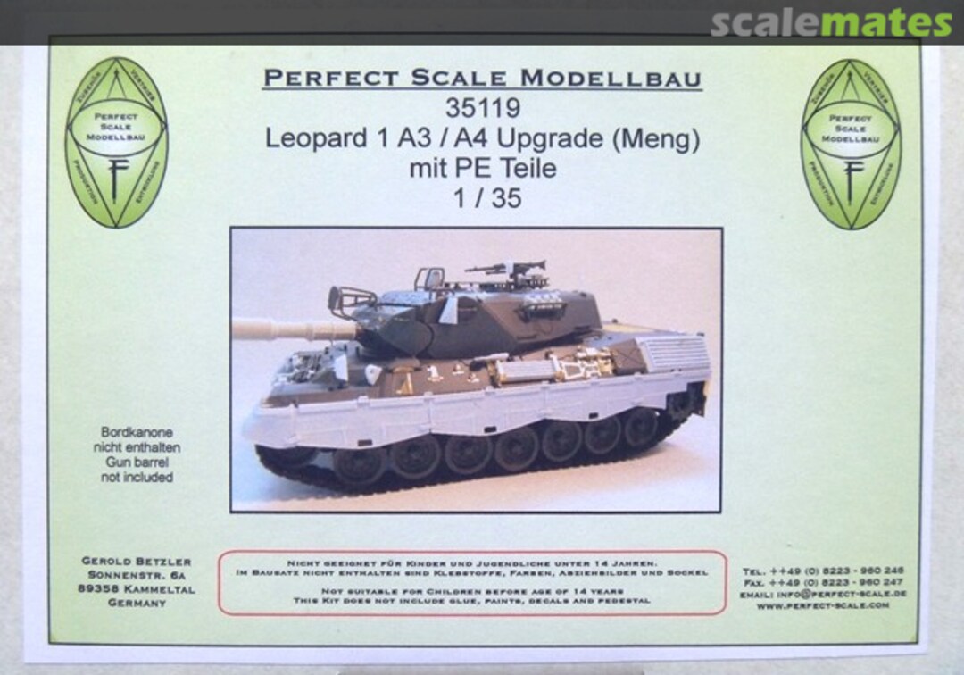 Boxart Leopard 1 A3 / A4 Upgrade (Meng) 35119 Perfect Scale Modellbau Boxart Leopard 1 A3 / A4 Upgrade (Meng) 35119 Perfect Scale Modellbau