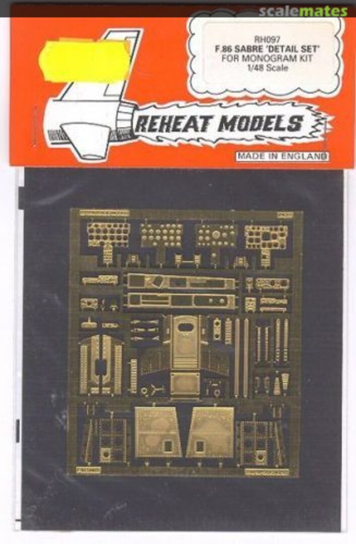 Boxart F.86 Sabre Detail Set RH097 Reheat Models