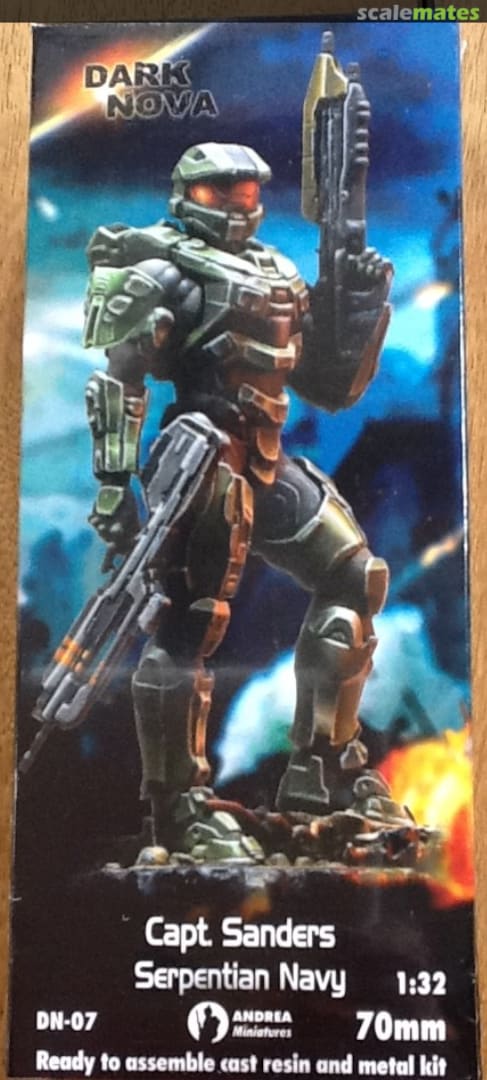 Boxart Capt. Sanders Serpentian Navy DN-07 Andrea Miniatures Boxart Capt. Sanders Serpentian Navy DN-07 Andrea Miniatures