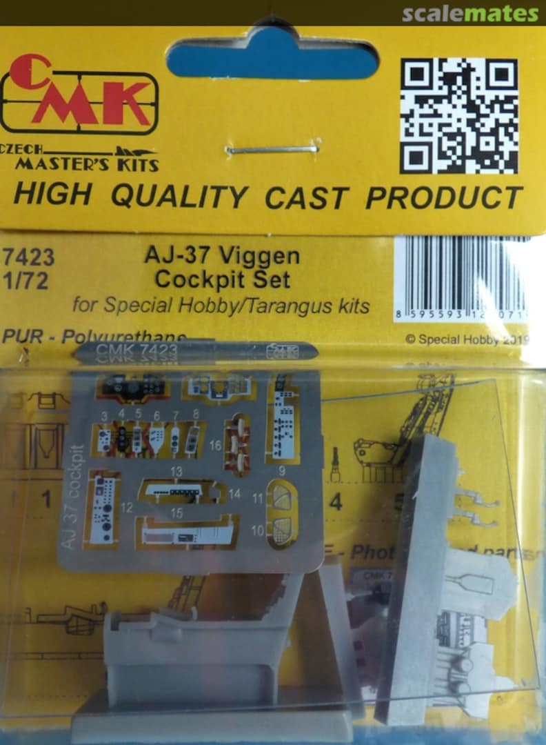 Boxart AJ-37 Viggen - Cockpit Set 7423 CMK Boxart AJ-37 Viggen - Cockpit Set 7423 CMK