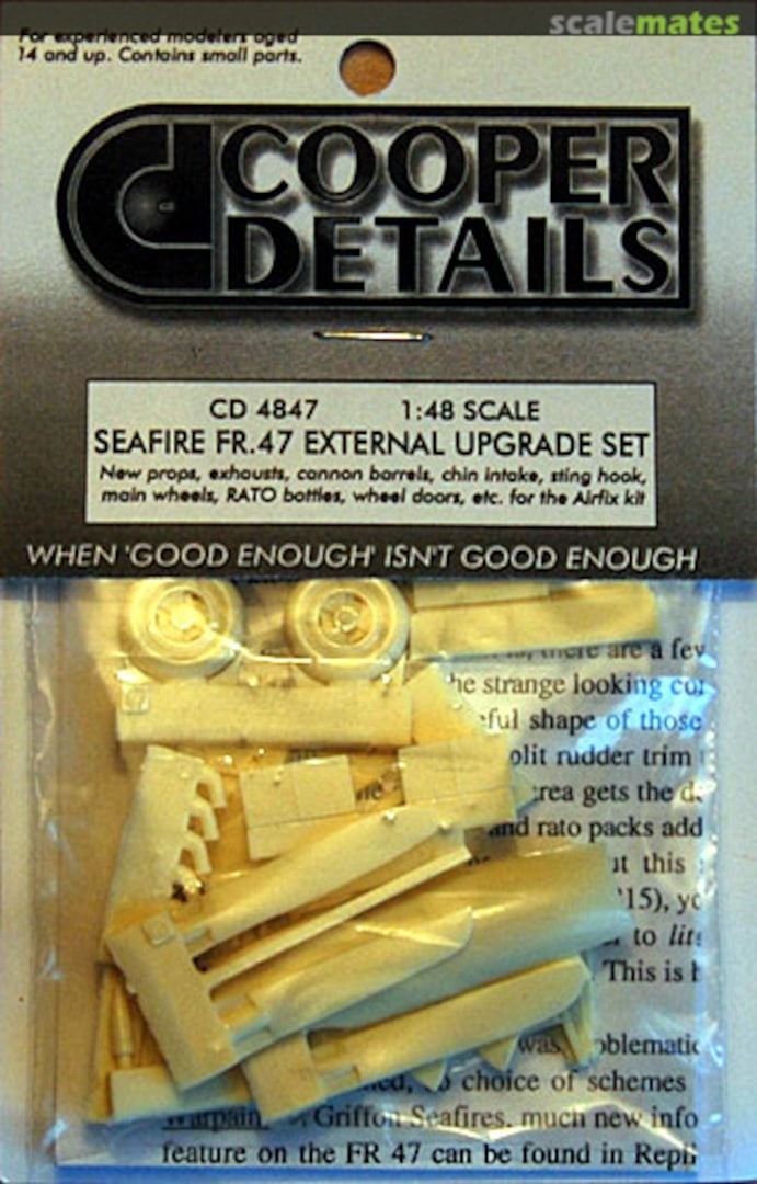 Boxart Seafire FR Mk.47 external upgrade set CD4847 Cooper Details Boxart Seafire FR Mk.47 external upgrade set CD4847 Cooper Details
