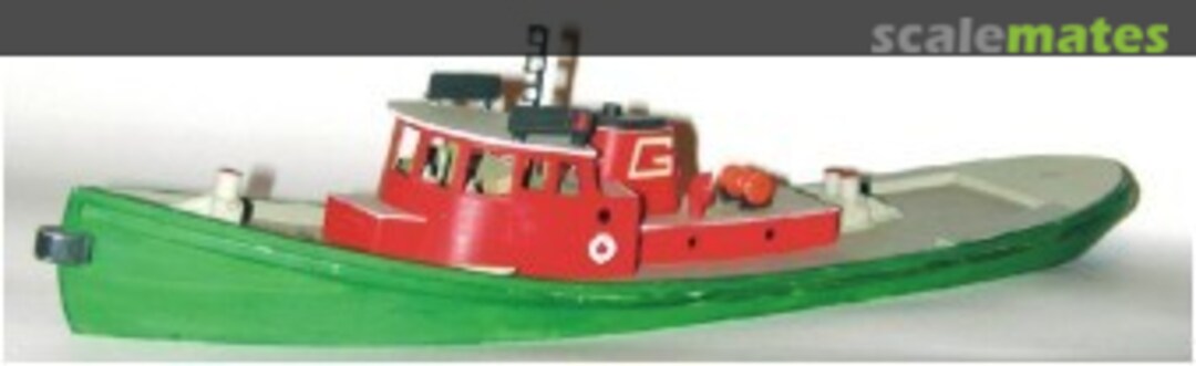Boxart Sylvan 81’Great Lakes Diesel Tug Boat HO-1026 Sylvan Scale Models