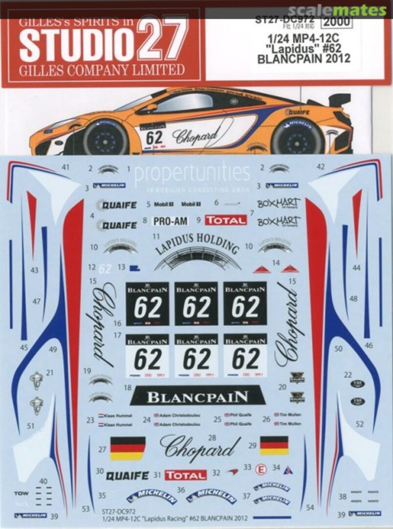 Boxart McLaren MP4-12C ST27-DC972 Studio27