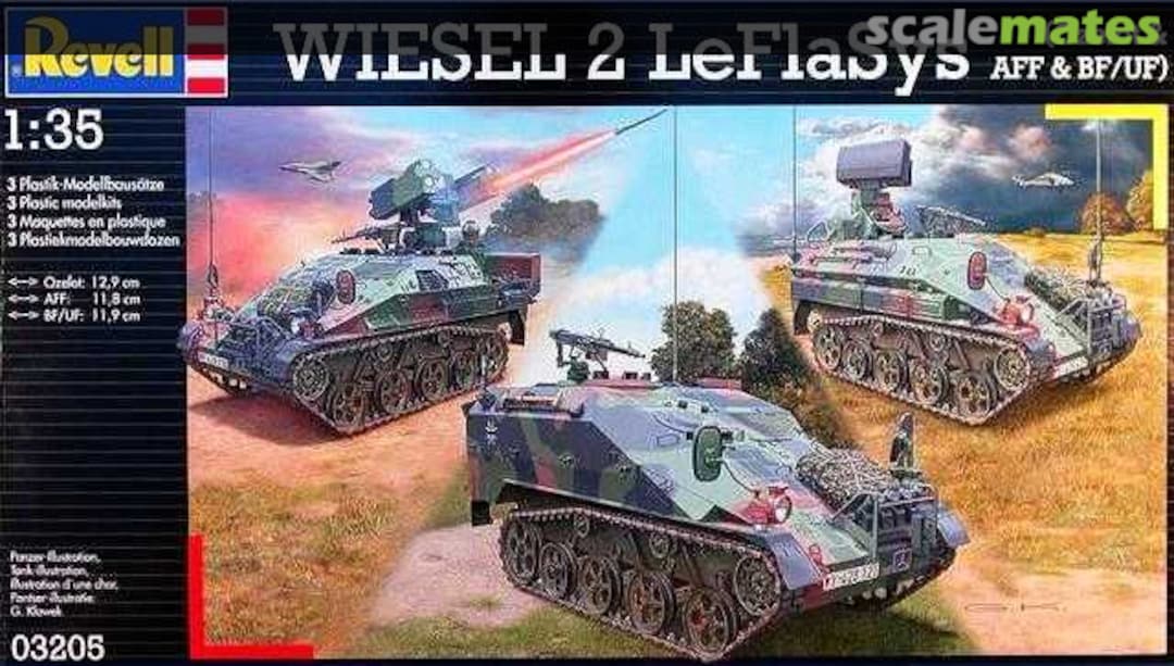 Boxart Wiesel 2 LeFlaSys (Ozelot & AFF & BF/UF) 03205 Revell Boxart Wiesel 2 LeFlaSys (Ozelot & AFF & BF/UF) 03205 Revell
