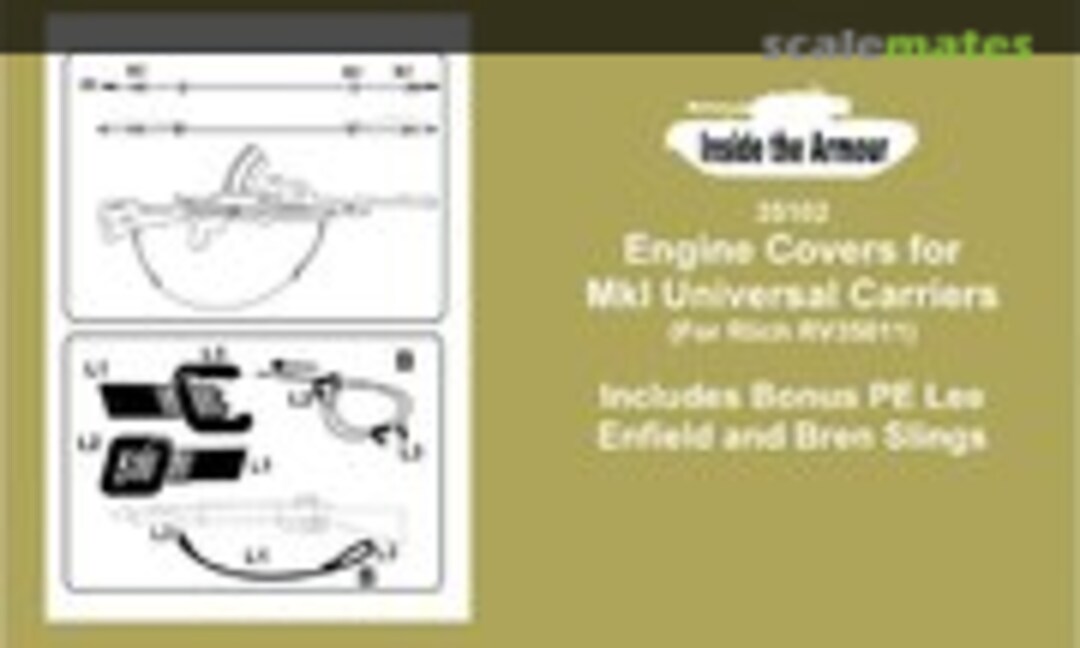 1:35 Universal Carrier Mk.I Engine Covers (Inside the Armour ITA3 35102) 35102