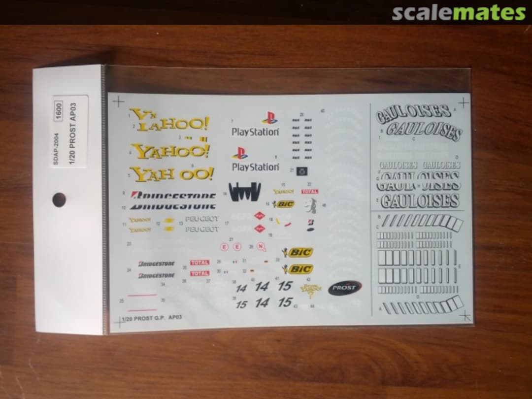 Boxart Prost G.P. Peugeot AP03 "GAULOISES" SDAP-2004 Studio27 Boxart Prost G.P. Peugeot AP03 "GAULOISES" SDAP-2004 Studio27