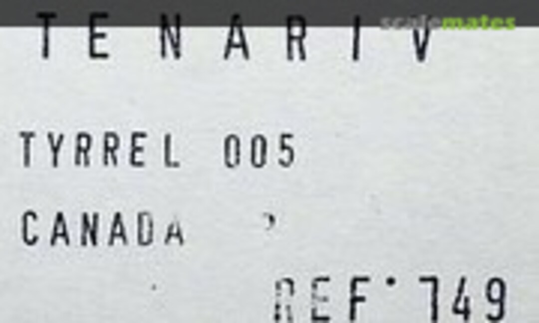 1:43 Tyrrell 005 F1 (Tenariv 149) 149