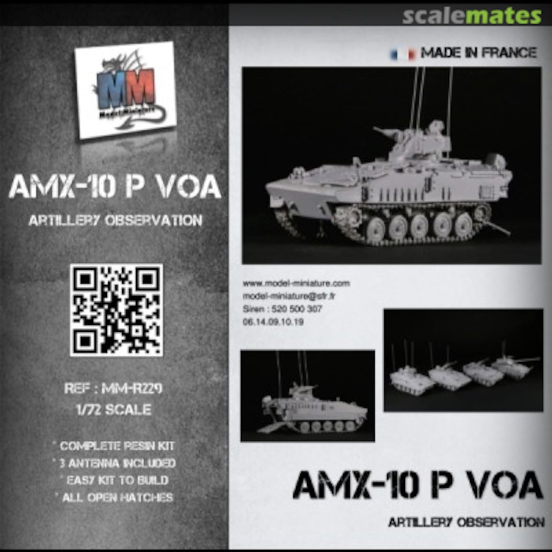 Boxart AMX-10-P VOA MM-R229 Model Miniature Boxart AMX-10-P VOA MM-R229 Model Miniature