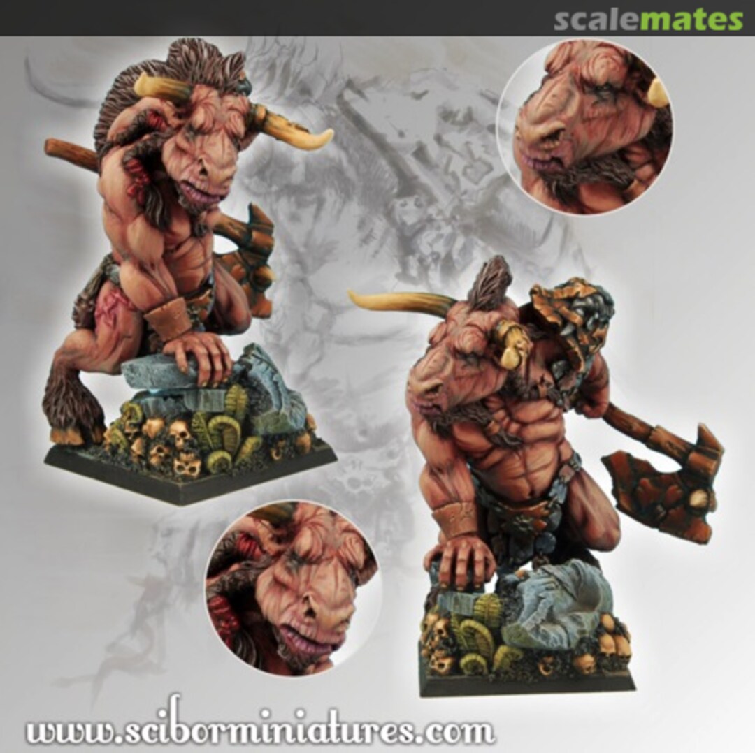 Boxart Minotaur Chieftain 28FM0034 Scibor Monsterous Miniatures