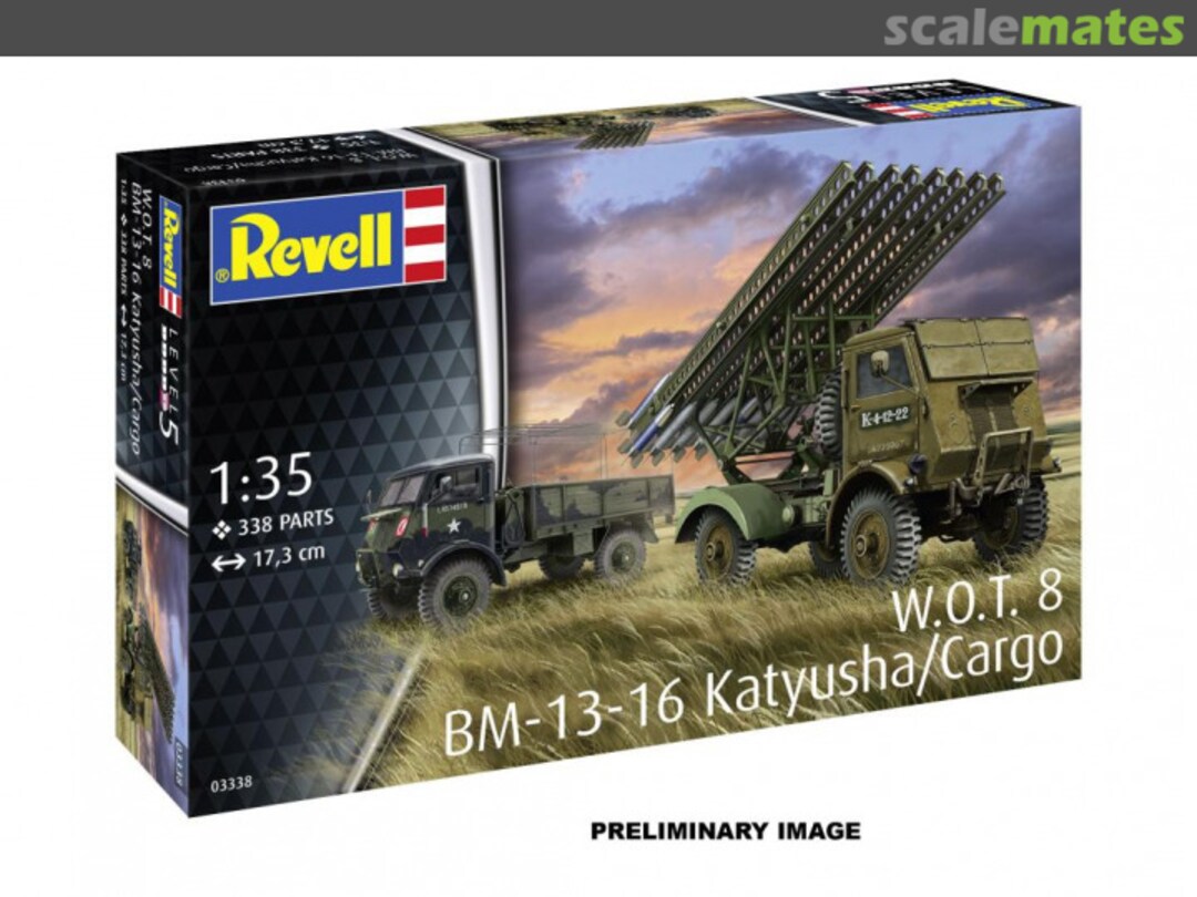 Boxart BM-13-16 on WOT8 63338 Revell Boxart BM-13-16 on WOT8 63338 Revell