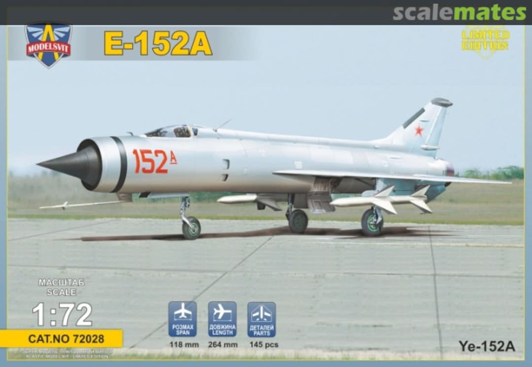 Boxart Ye-152A 72028 ModelSvit
