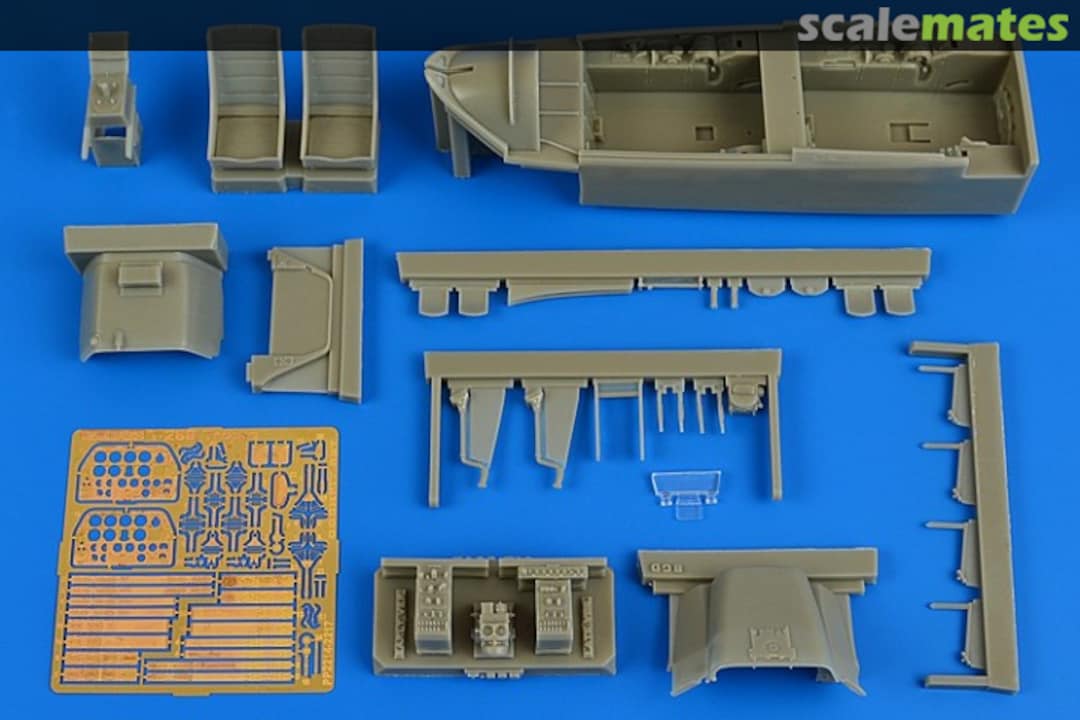 Boxart North-American T-28B Trojan cockpit set 2217 Aires Boxart North-American T-28B Trojan cockpit set 2217 Aires