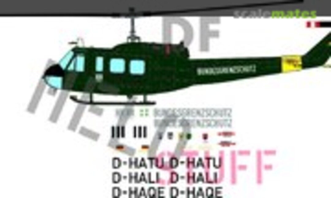 1:87 Bell UH-1D "Bundesgrenzschutz" (DF HeloStuff DF20387) DF20387