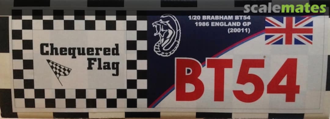 Boxart Brabham BT54 20011 Chequered Flag Boxart Brabham BT54 20011 Chequered Flag