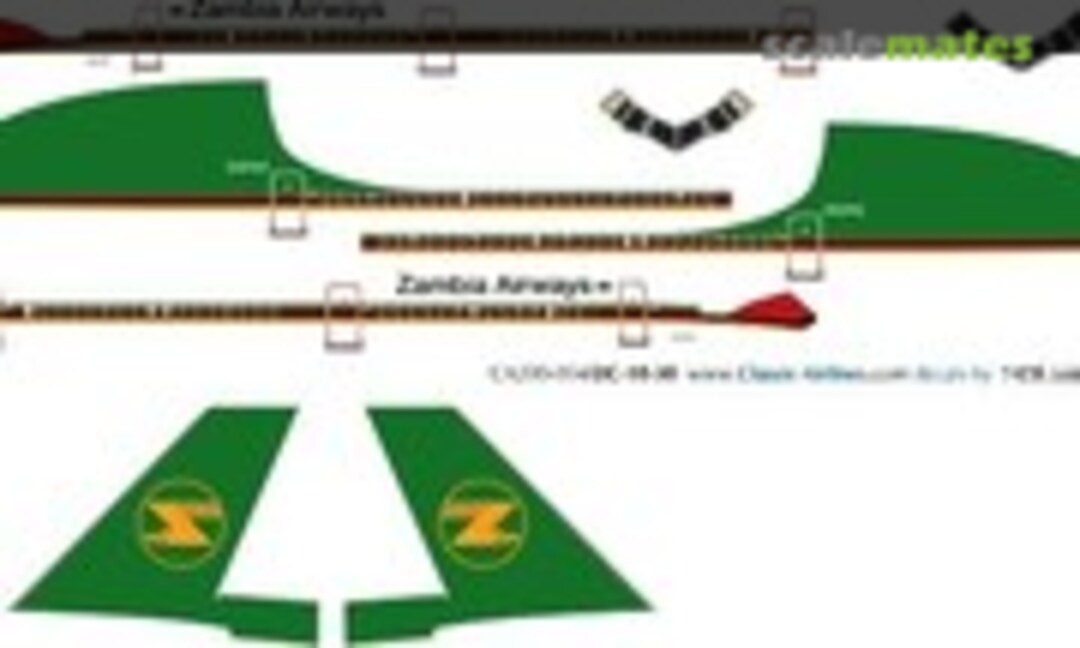1:200 Zambia DC10 (Classic Airlines CA200-054) CA200-054