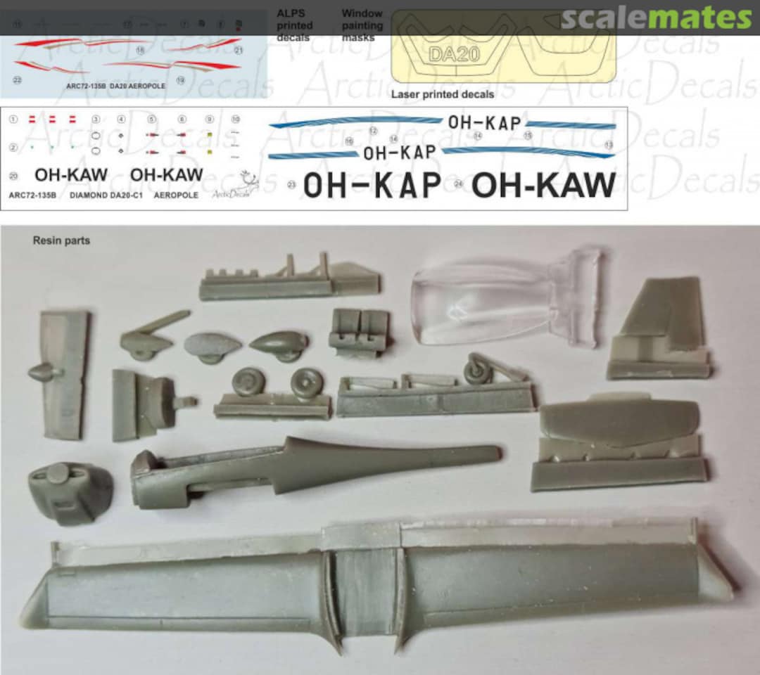 Contents Diamond DA20 C1 Eclipse ARC72-K09B Arctic Decals Contents Diamond DA20 C1 Eclipse ARC72-K09B Arctic Decals