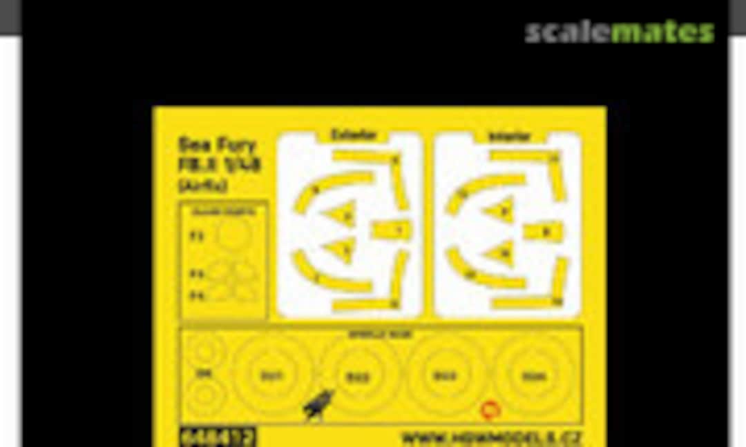 1:48 Hawker Sea Fury - Masks (HGW Models 648412) 648412