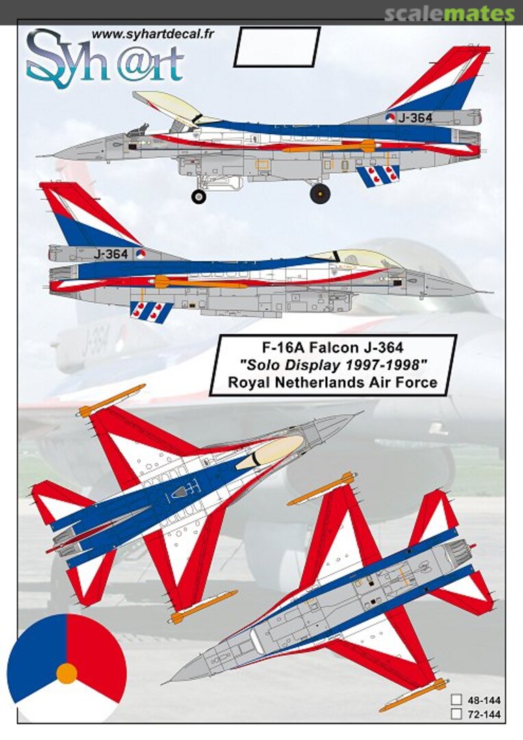 Boxart F-16A Falcon / J-364 "Solo Display 1997-1998" 48-144 Syhart Boxart F-16A Falcon / J-364 "Solo Display 1997-1998" 48-144 Syhart
