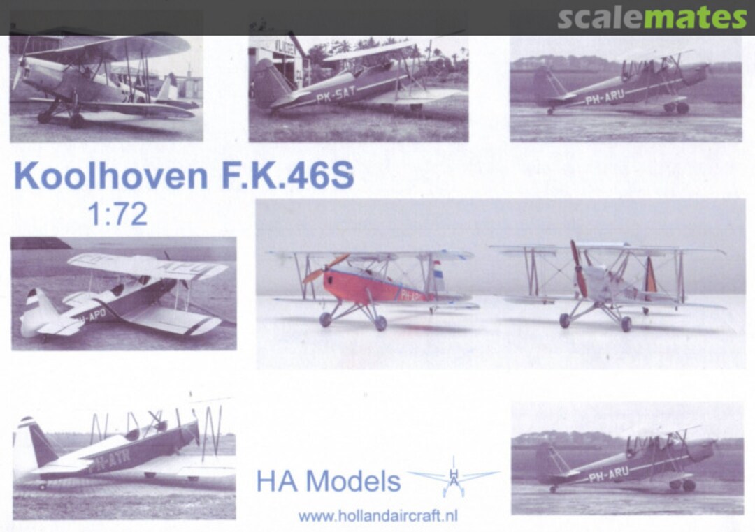 Boxart Koolhoven F.K.46S FK46 HA Models Boxart Koolhoven F.K.46S FK46 HA Models
