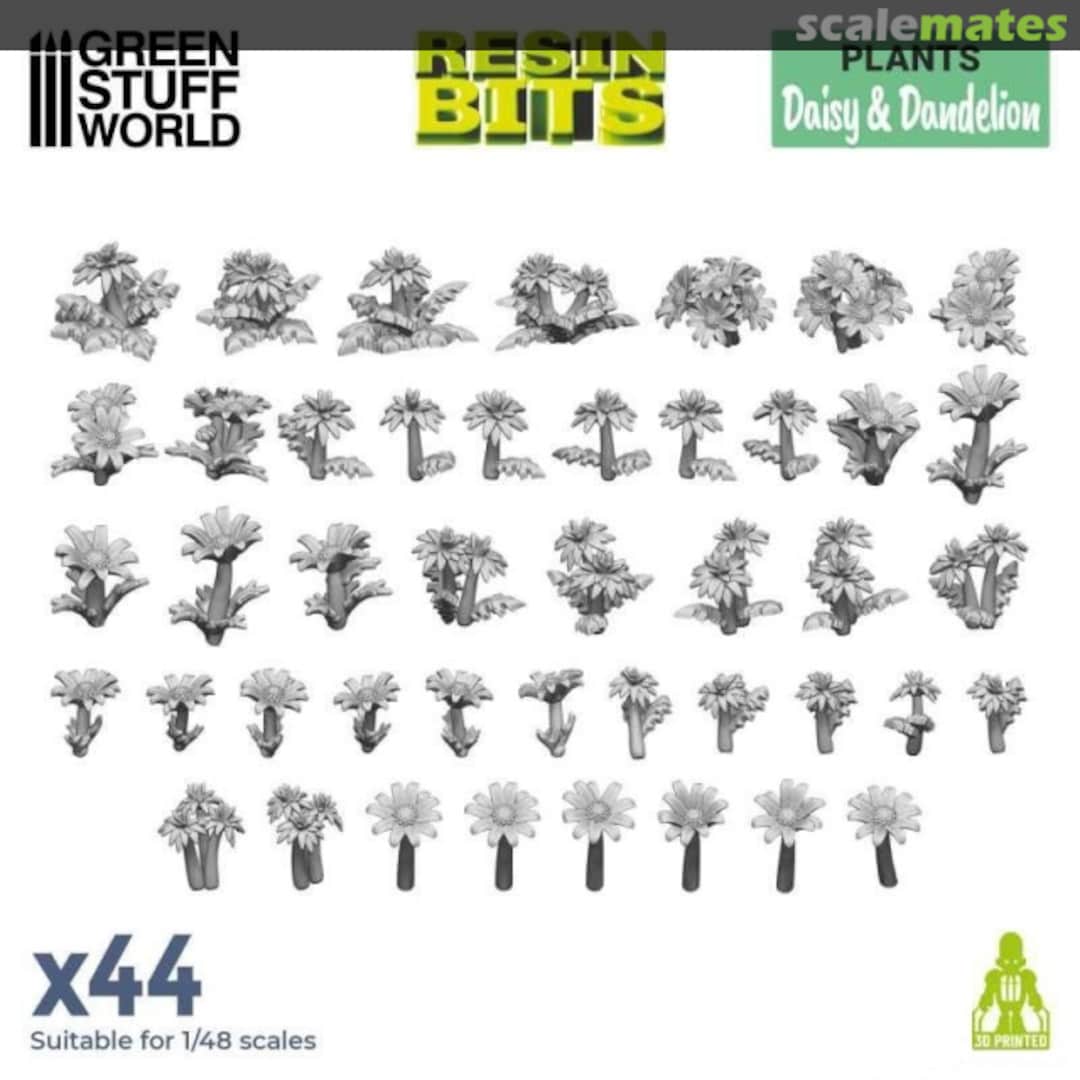Boxart Daisy & Dandelion x44 11619 Green Stuff World Boxart Daisy & Dandelion x44 11619 Green Stuff World
