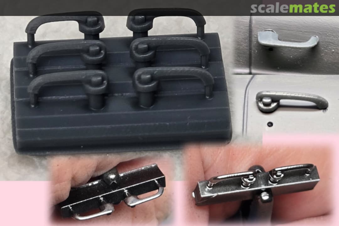 Boxart Chevy Door Handles - 3 pairs CD3-160 Canuck 3D Model Parts