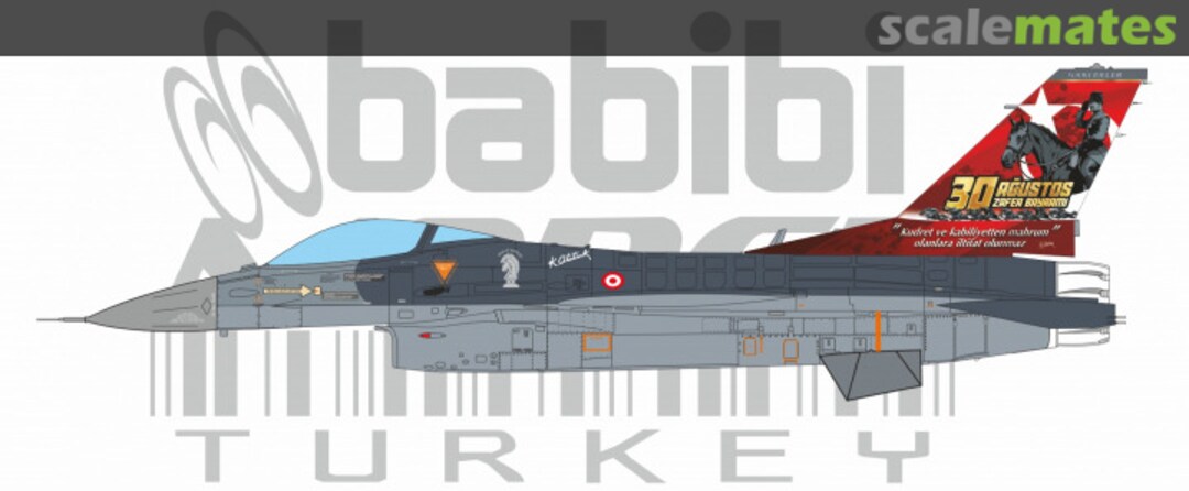 Boxart F-16C Fighting Falcon 30 August Victory Day Special Tail Art Dbt-01441 Babibi model