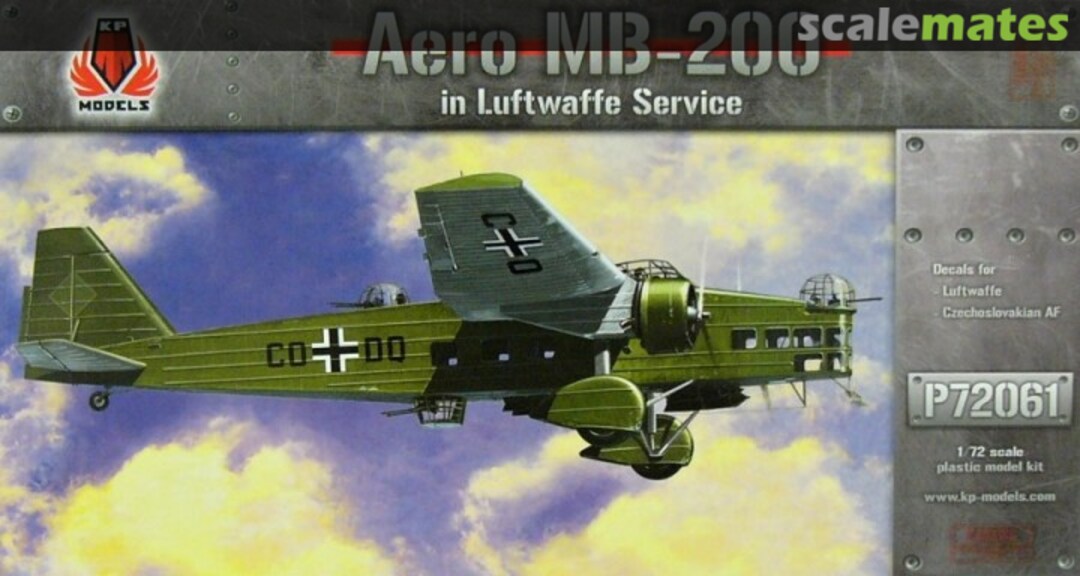 Boxart Aero MB-200 in Luftwaffe Service P72061 KP Models