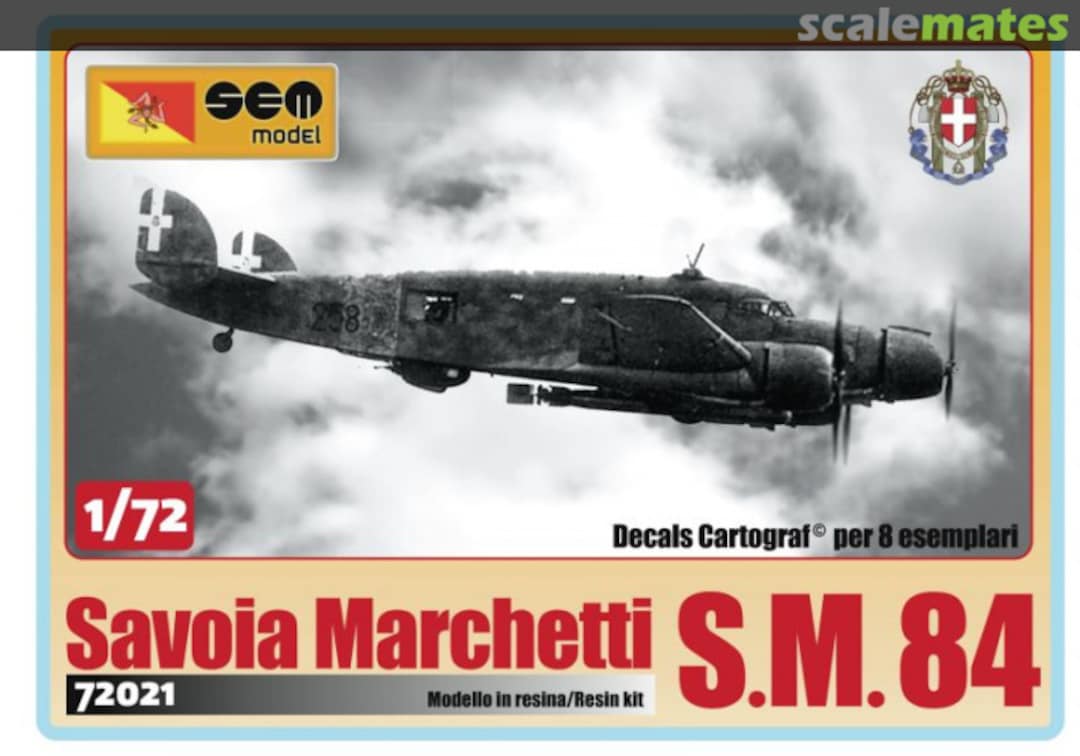 Boxart Savoia Marchetti S.M.84 72021 Sem Model Boxart Savoia Marchetti S.M.84 72021 Sem Model