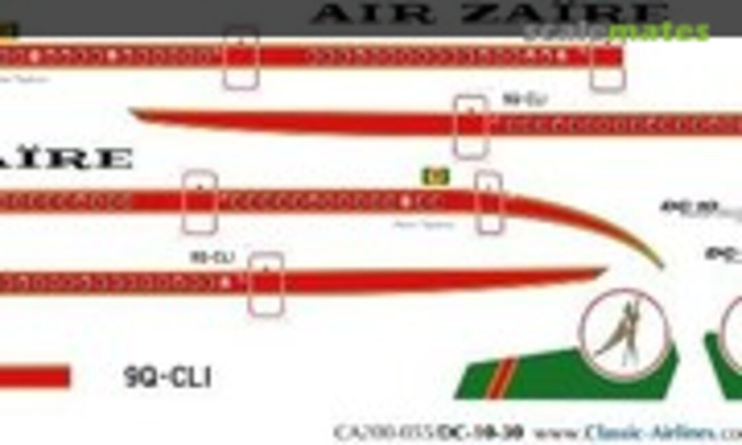 1:200 Zaire DC10 (Classic Airlines CA200-055) CA200-055