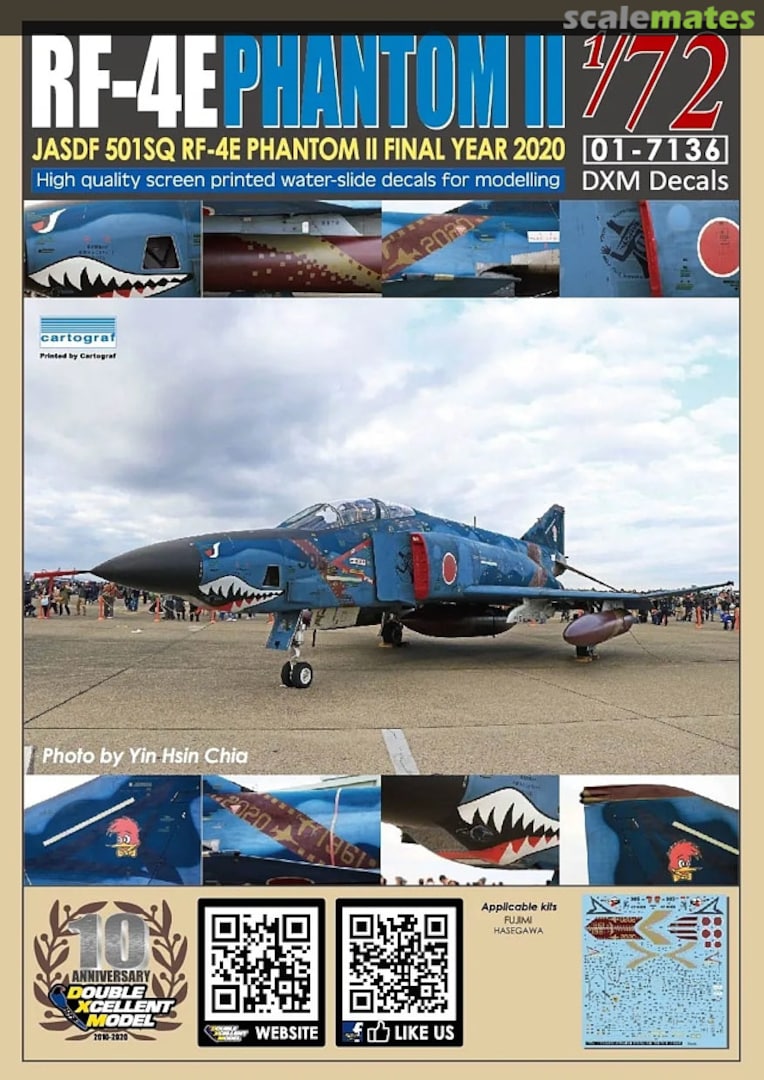 Boxart RF-4E Phantom II 01-7136 Double Xcellent Model Boxart RF-4E Phantom II 01-7136 Double Xcellent Model