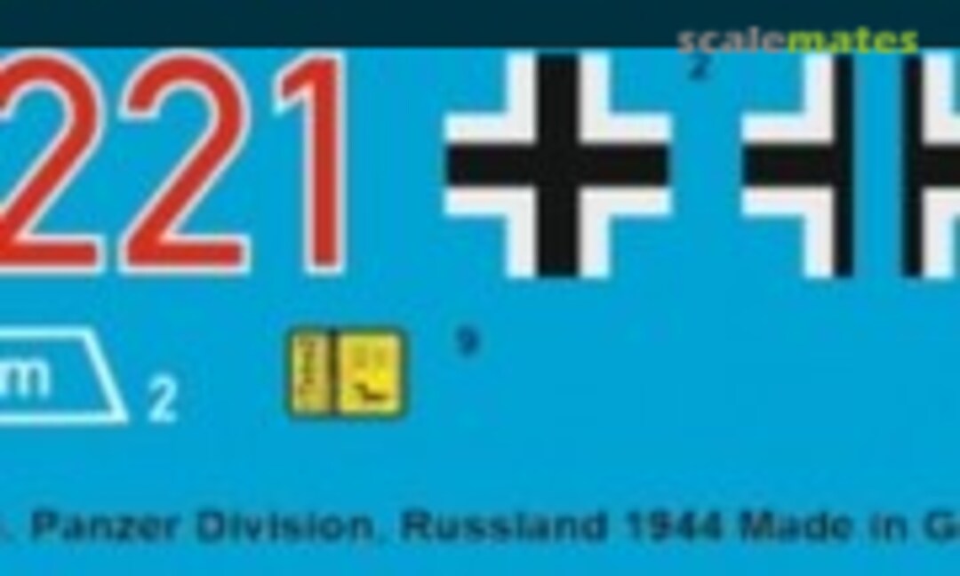 1:16 Panzer IV version. H ,Pz.Reg. 35, 4. Panzer Div. Russia 1944 (Peddinghaus-Decals 16 3530) 16 3530