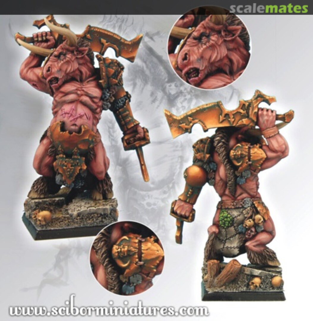 Boxart Minotaur Warrior #2 28FM0036 Scibor Monsterous Miniatures Boxart Minotaur Warrior #2 28FM0036 Scibor Monsterous Miniatures
