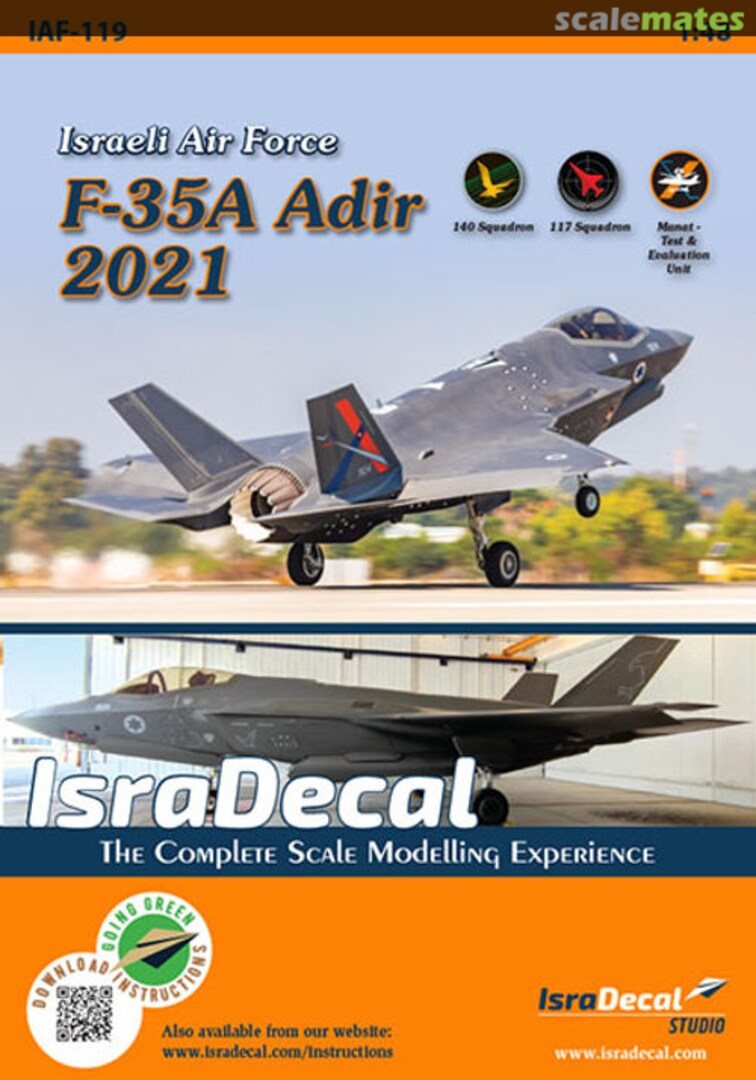 Boxart F-35A Adir 2021 IAF-119 IsraDecal Studio Boxart F-35A Adir 2021 IAF-119 IsraDecal Studio
