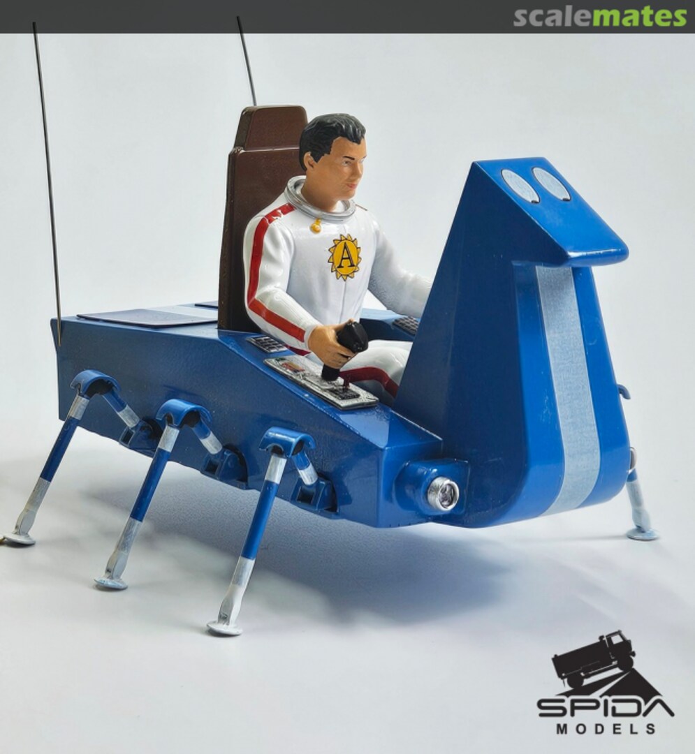 Boxart Art a modrý robotický kůň  SPIDA Models