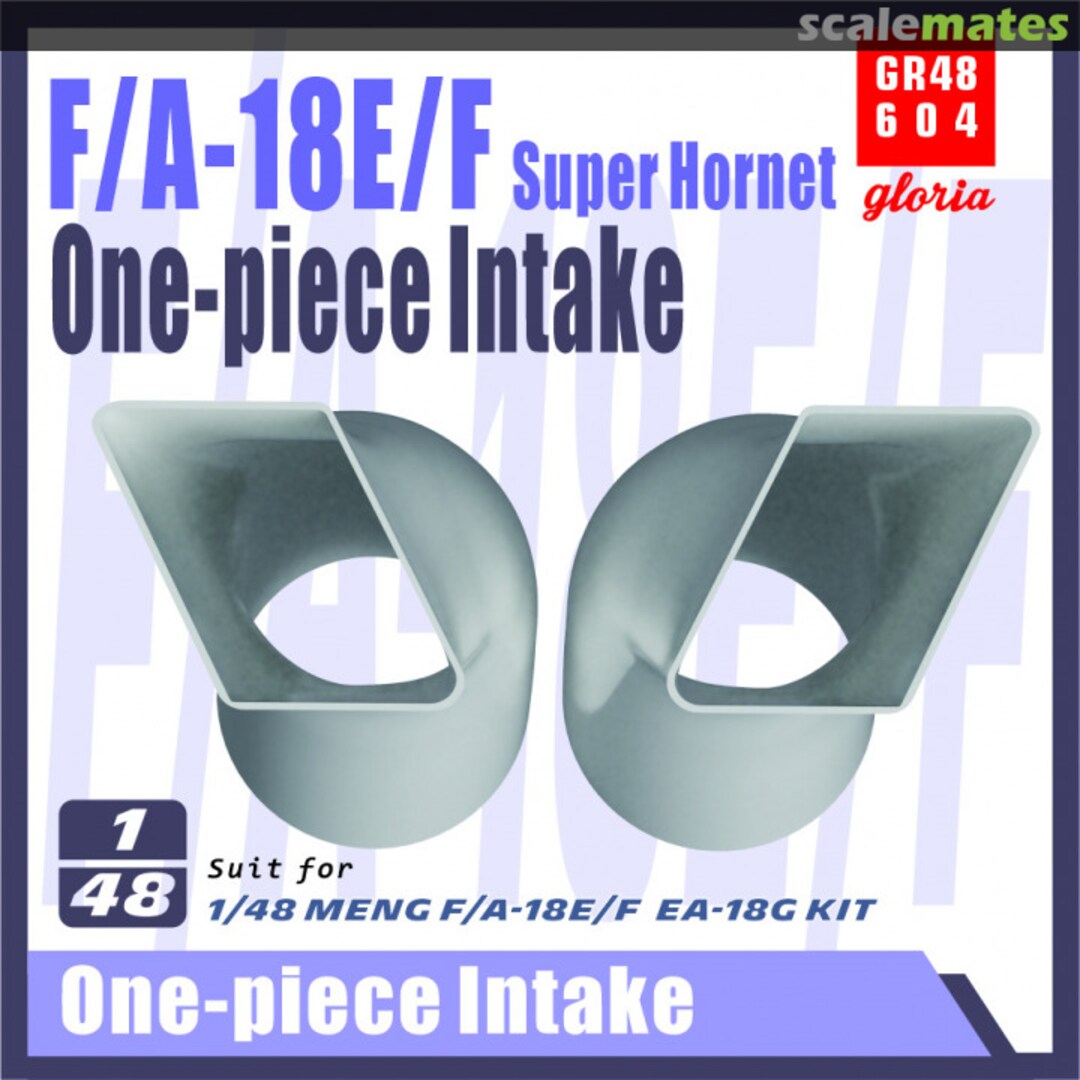 Boxart F/A-18E/F Super Hornet One-piece intake GR48604 Gloria Model Boxart F/A-18E/F Super Hornet One-piece intake GR48604 Gloria Model