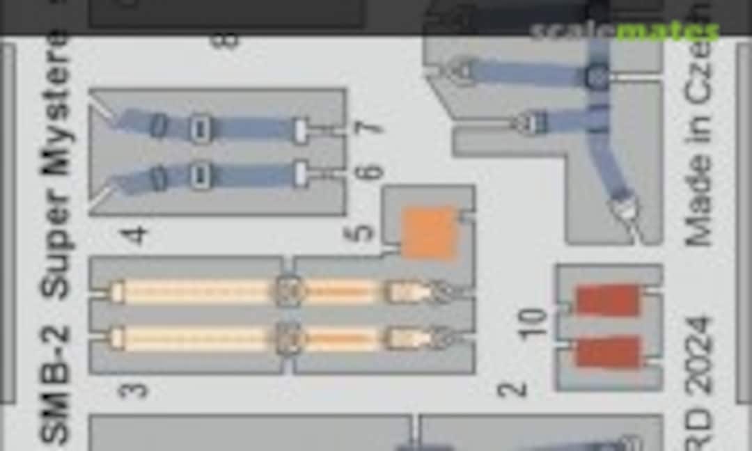 1:48 SMB-2 Super Mystere Seatbelts Israeli AF STEEL SPECIAL HOBBY (Eduard FE1457) FE1457