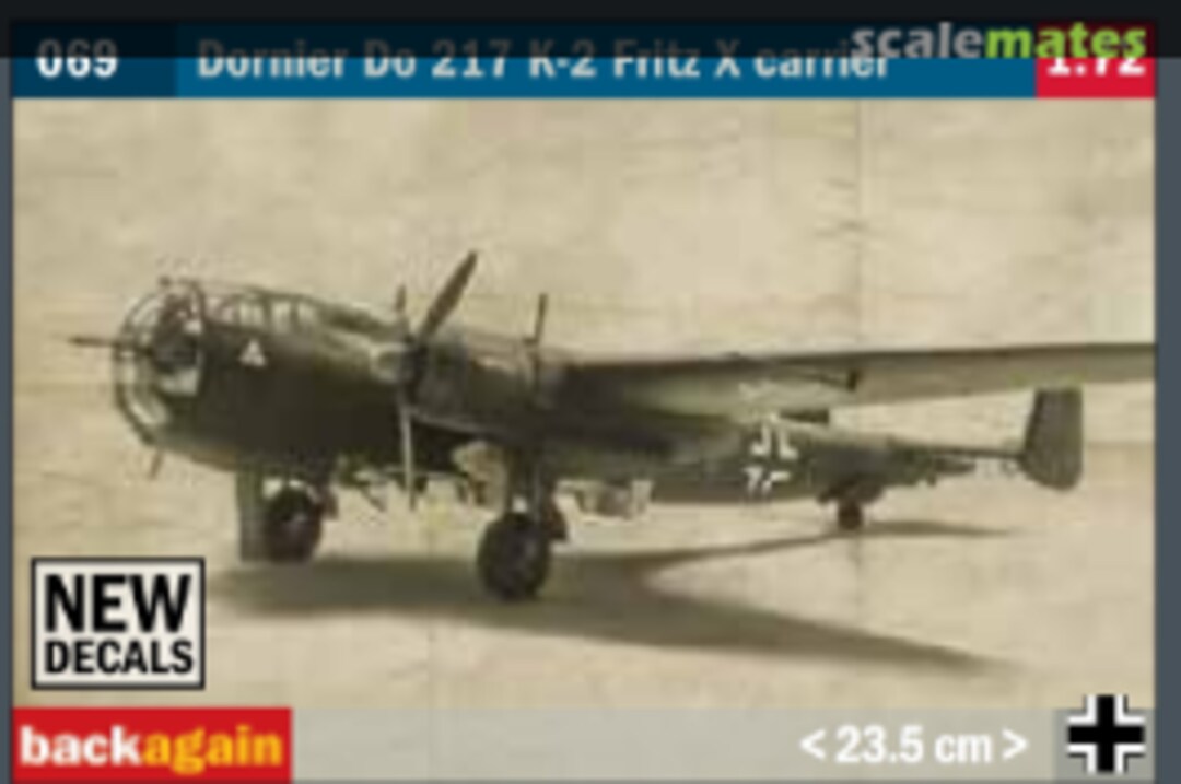 Boxart Dornier Do 217 K-2 Fritz X carrier 069 Italeri Boxart Dornier Do 217 K-2 Fritz X carrier 069 Italeri