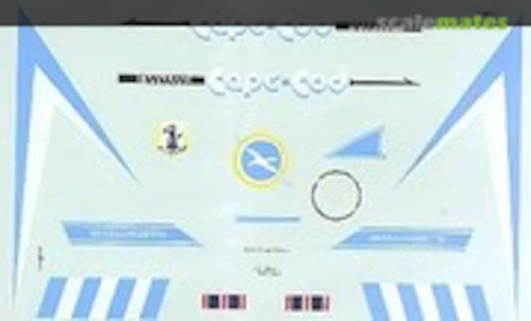 1:48 Convair F-106 Delta Dart: 101st FIG, Massachusetts ANG (Bare-Metal Foil 48-6)