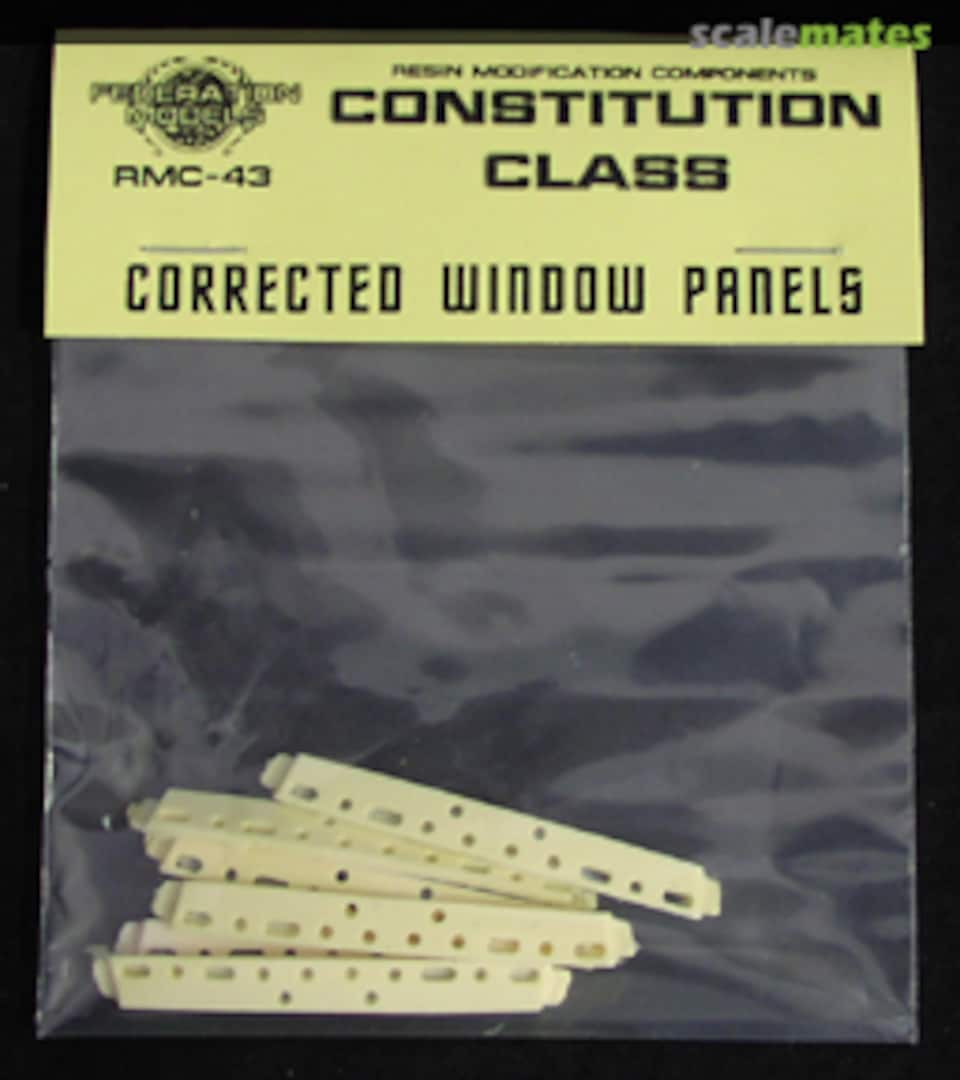 Boxart Constitution Class Corrected Window Panels RMC-43 Federation Models