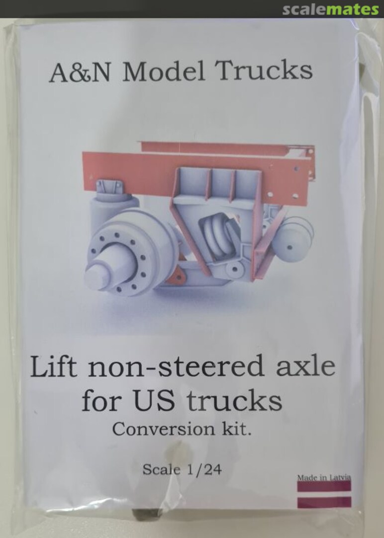 Boxart Lift non-steered axle for US and Aussie trucks ANMT-147 A&N Model Trucks