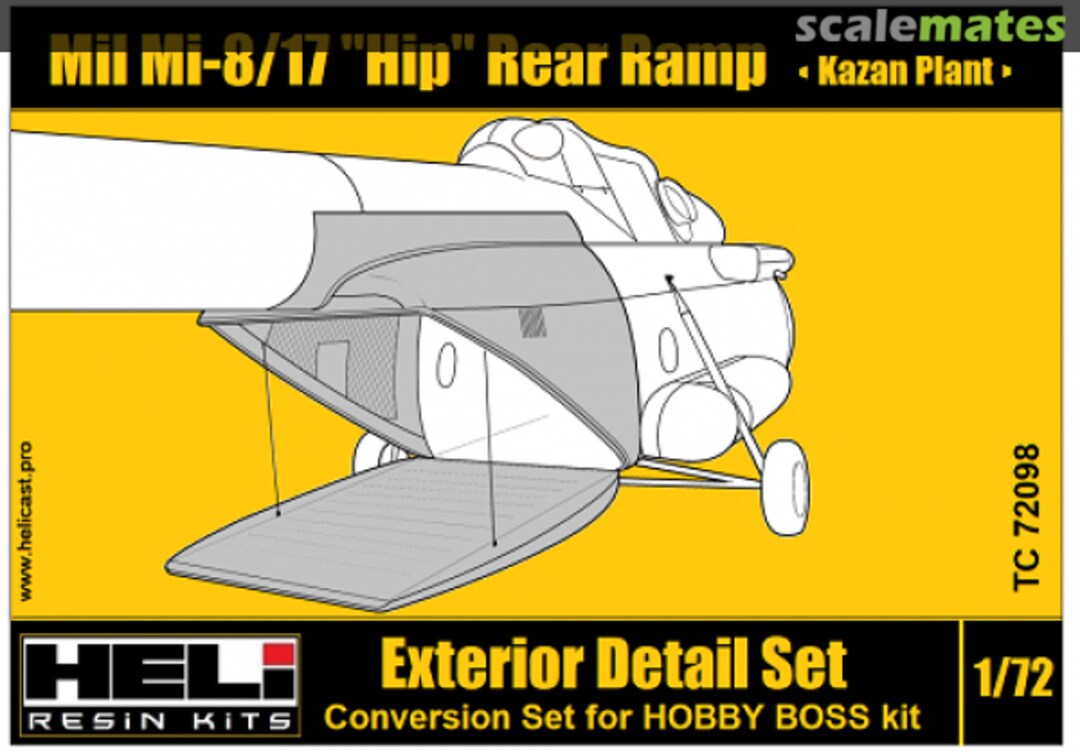 Boxart Mil Mi-8/17 "Hip" Rear Ramp TC72098 HELI Resin Kits Boxart Mil Mi-8/17 "Hip" Rear Ramp TC72098 HELI Resin Kits